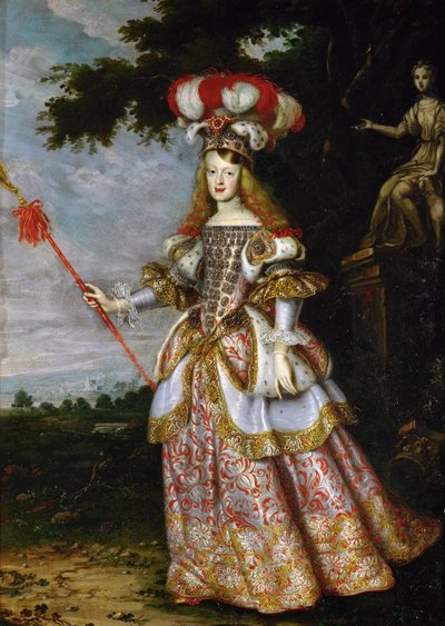 Infanta Margaret Theresa (1651-1673), Empress, in theater dress by Jan Thomas van Ieperen